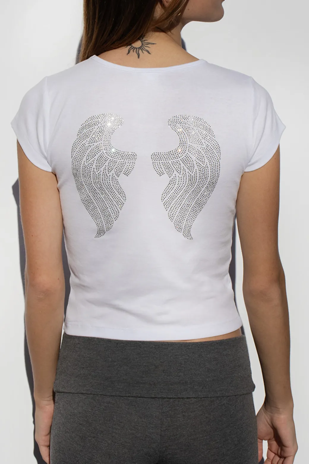 Camiseta Angel wings con strass