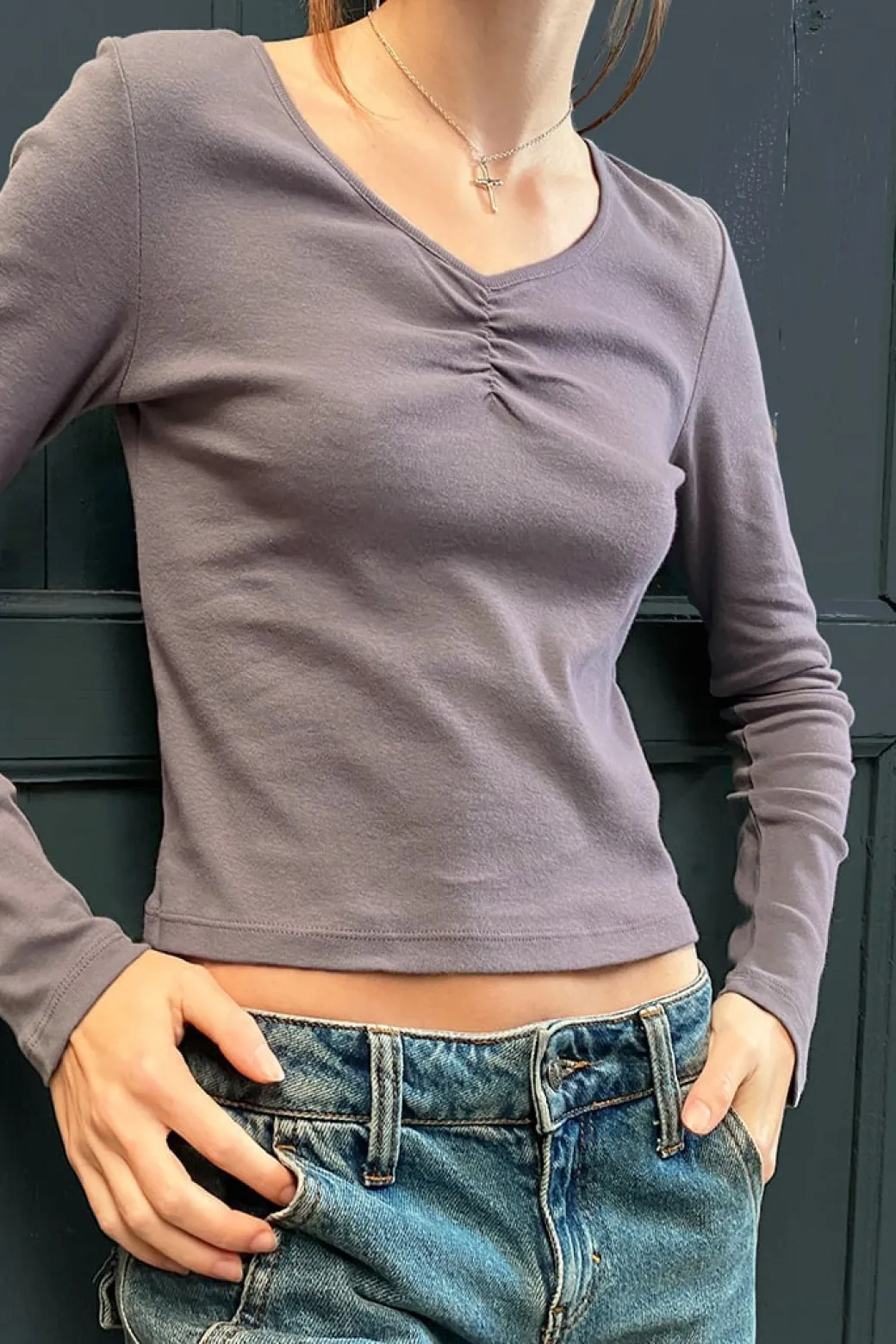 Camiseta con fruncido
