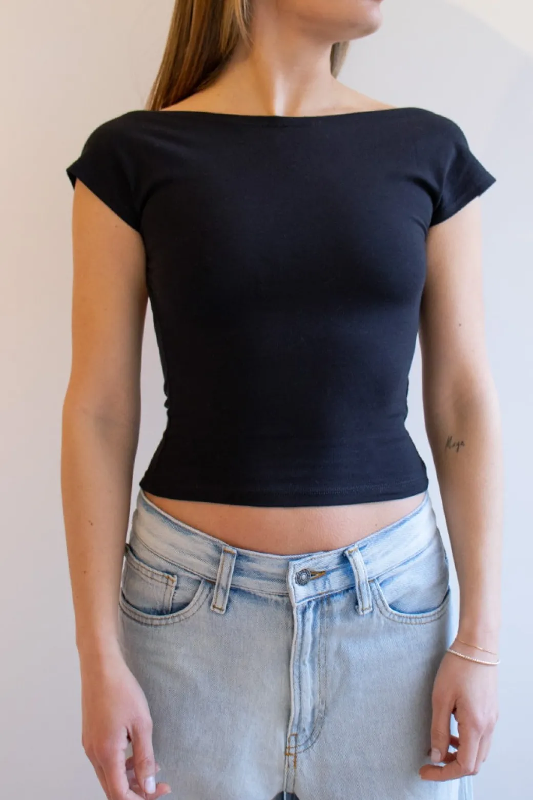 Camiseta escote barco