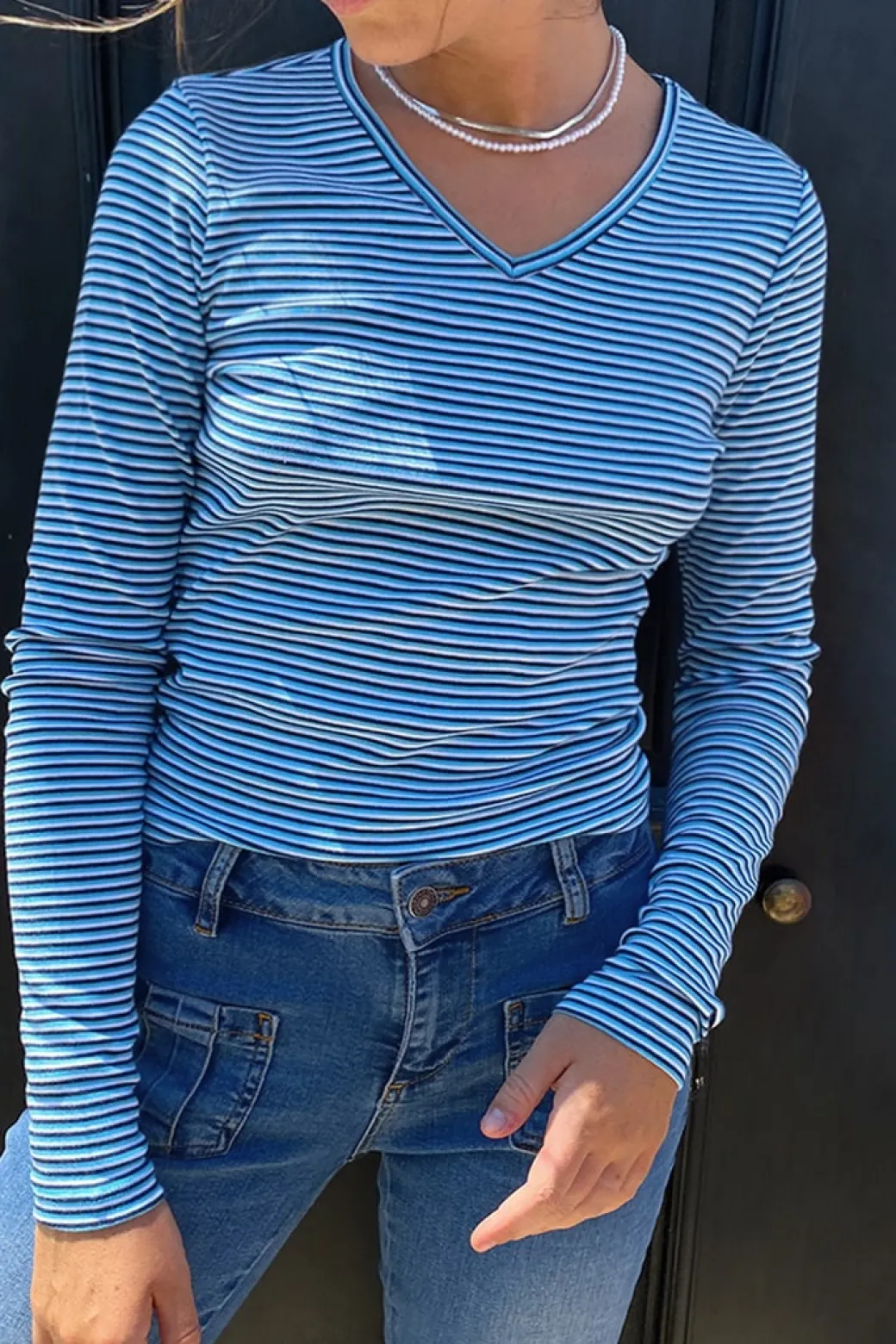 Camiseta escote en V
