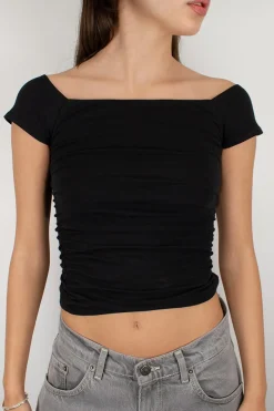 Camiseta fruncido con lazo