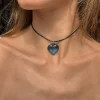 Collar choker corazón