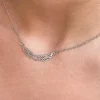 Collar corazón alas