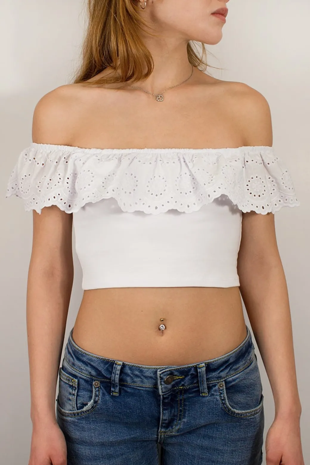 Crop top calados