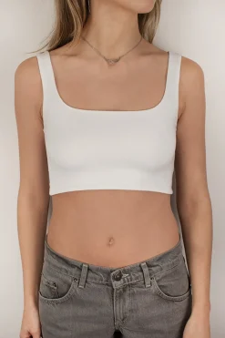 Crop top escote cuadrado