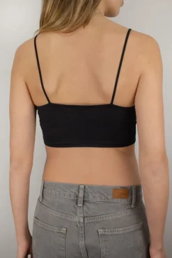 Crop top escote en V