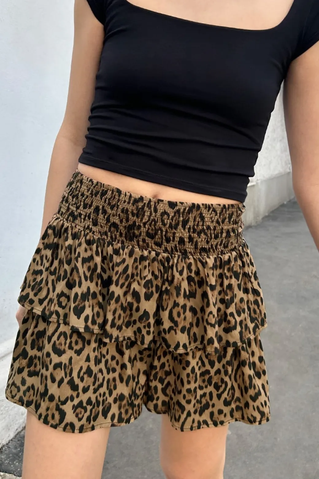 Falda con volante