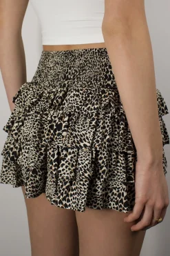 Falda pantalón mini volante