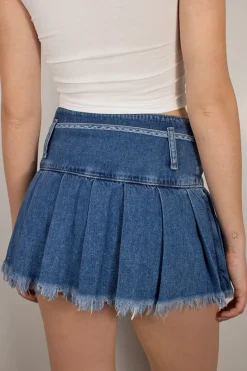 Falda pantalón plisada