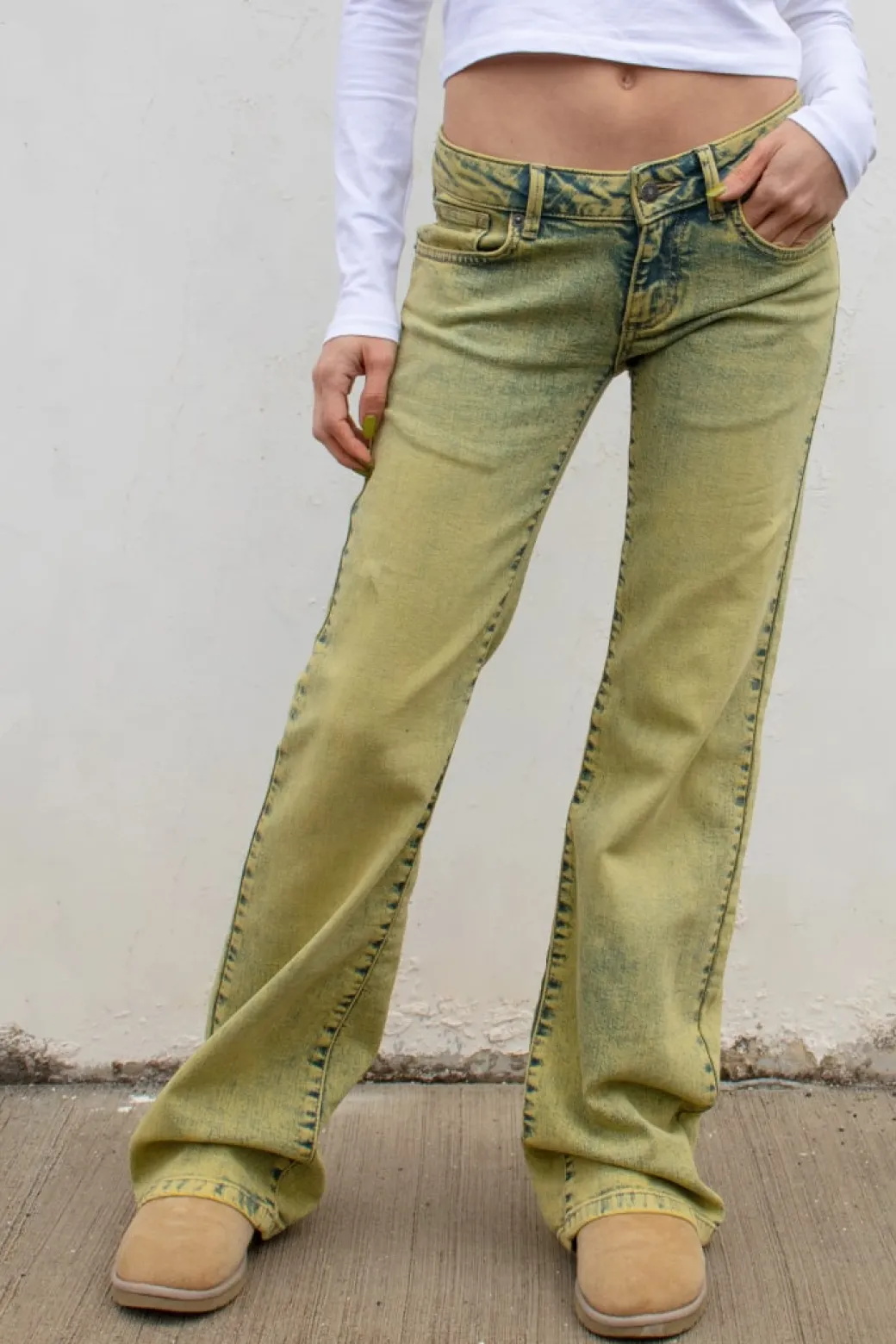 Jeans flare low waist