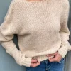 Openwork sweater