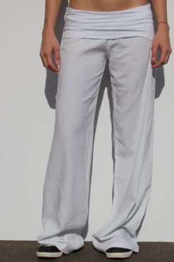 Pantalones palazzo tira en la cintura
