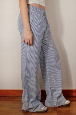 Pantalones wide leg con coulisse