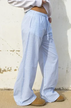 Pantalones wide leg con coulisse