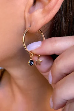 Pendientes estrellas y Ojos