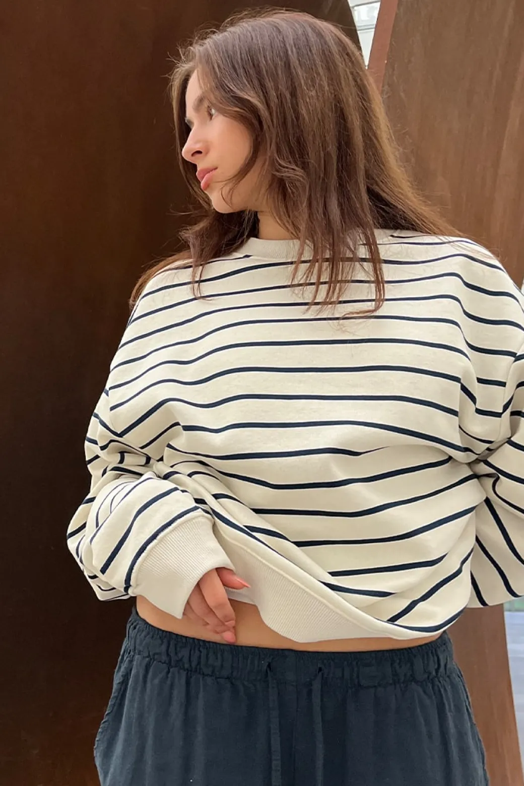 Sudadera cuello redondo