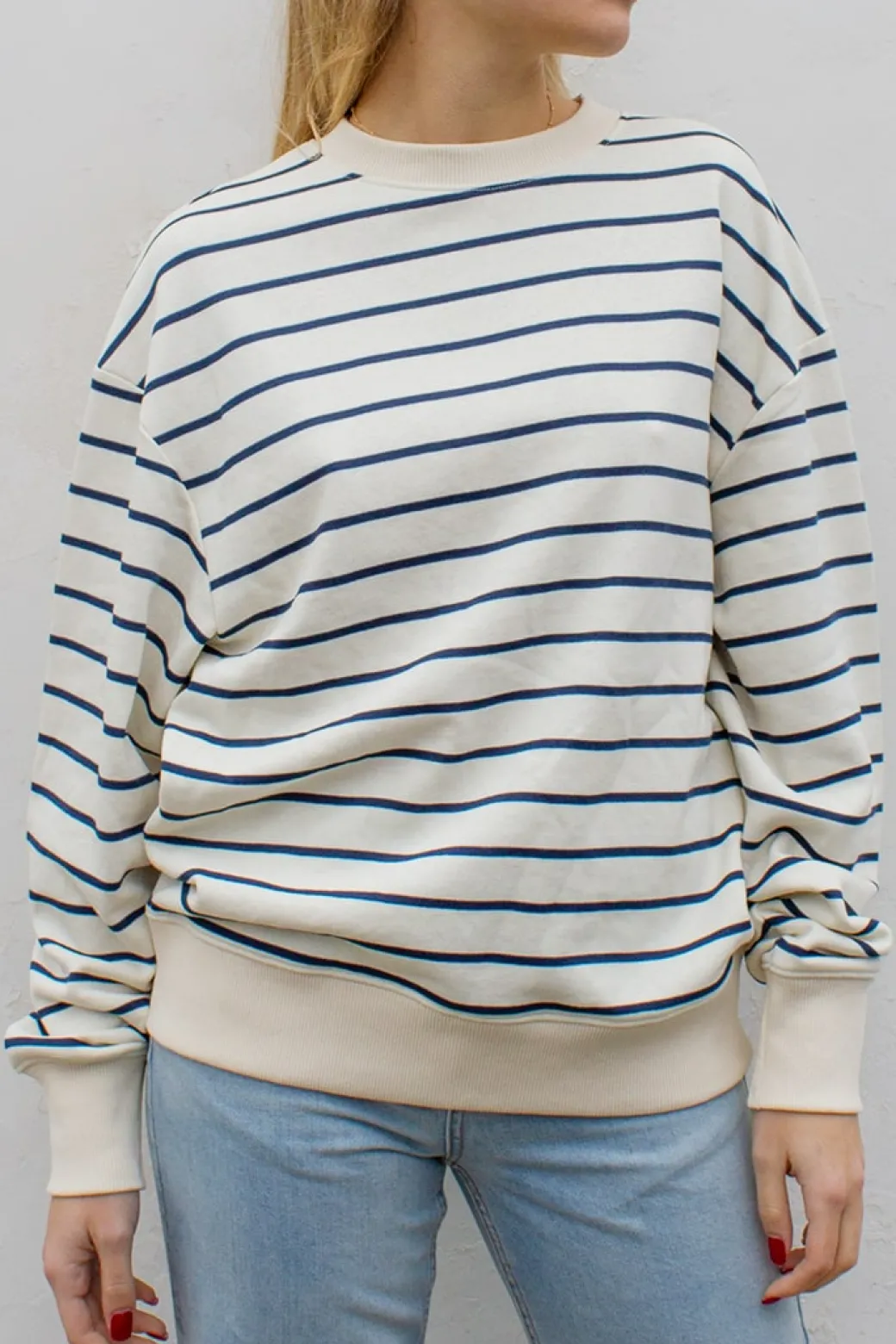 Sudadera cuello redondo