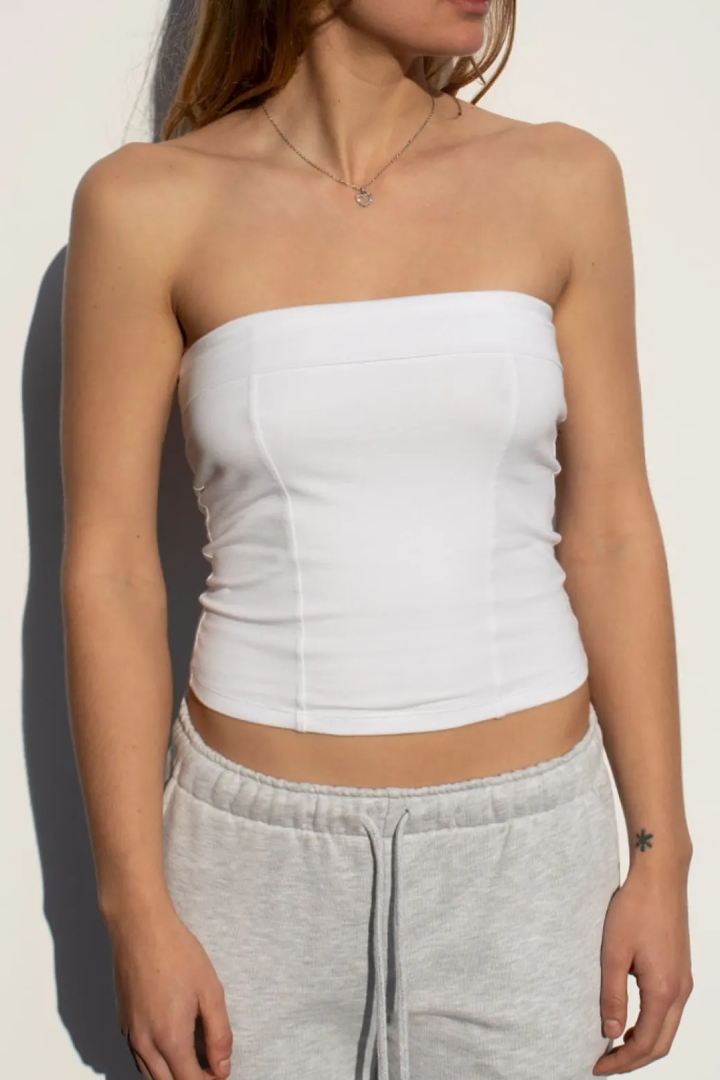 Top bandeau con lace-up