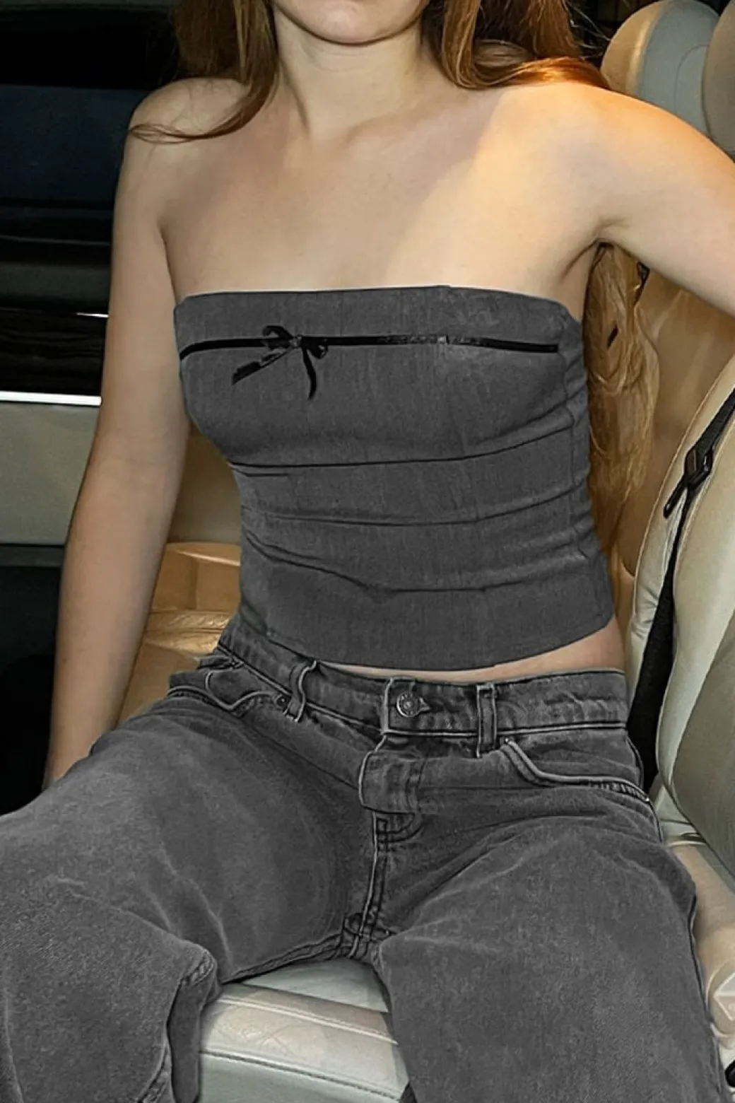 Top bandeau con lacito