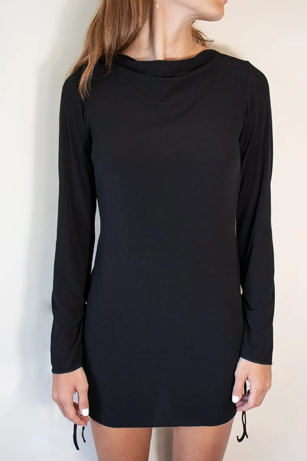 Vestido manga flare
